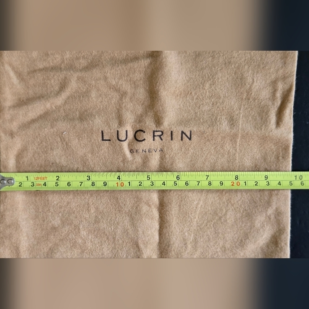 3/$10 Lucrin Dust Bag Cream Beige - Picture 4 of 5